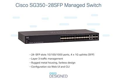 Cisco SG350-28SFP Gigabit Managed SFP-switch met 28 poorten (SG350-28SFP-K9-EU)