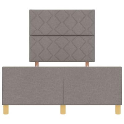 Bedframe met hoofdeinde Taupe 120 x 200 cm Stof Bedframe met hoofdeinde Taupe 120 x 200 cm Stof
