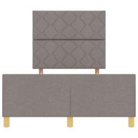 Bedframe met hoofdeinde Taupe 120 x 200 cm Stof - thumbnail