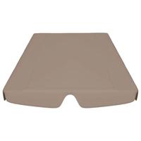 Vervangingsluifel voor schommelbank 150/130x105/70 cm taupe - thumbnail