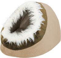 TRIXIE KATTENMAND IGLO MINOU BEIGE / BRUIN 41X30X50 CM - thumbnail