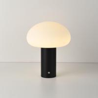LED Tafellamp Givaro nero - 4W - Zwart - Mushroomlamp - Paddenstoel - IP20 voor binnen - Met geïntegreerde dimmer - Oplaadbaar - thumbnail