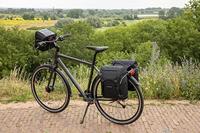 Newlooxs New looxs sports dubbele fietstas zwart/grijs - thumbnail