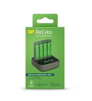 GP ReCyko Batterijlader USB B421 + Laaddock D451 + 4x AA 2100 mAh Batterijen - thumbnail