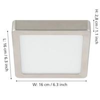 Eglo RVS plafonnière Fueva 5 16 bij 16cm 900593 - thumbnail