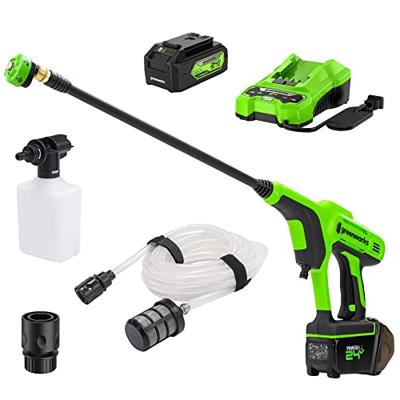 24V Drukreiniger GREENWORKS G24PWK4 - Lader + 4Ah batterij - 5105307UB 24V Drukreiniger GREENWORKS G24PWK4 - Lader + 4Ah batterij - 5105307UB