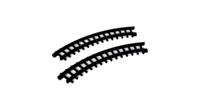 Kerstfiguur 2pc curved track for christmas express LEMAX - Lemax - thumbnail