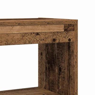 Boekenkast met plank Oud hout 80 x 30 x 198 cm Bewerkt hout - thumbnail