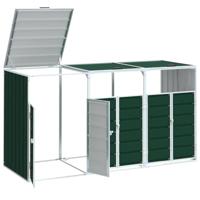 Containerberging voor 3 containers 216x81x115 cm staal groen - thumbnail