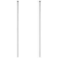 Hekpalen 2 pcs Zilver 180 cm Gegalvaniseerd staal - thumbnail