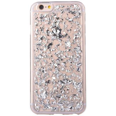 iPhone 6/6s siliconen hoesje - Zilveren blaadjes iPhone 6/6s siliconen hoesje - Zilveren blaadjes