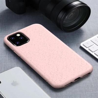Starry Series schokbestendig stro materiaal + TPU beschermhoes voor iPhone 11 Pro Max (roze) Starry Series schokbestendig stro materiaal + TPU beschermhoes voor iPhone 11 Pro Max (roze)