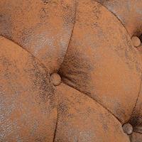 Chaise longue kunstsude bruin - thumbnail