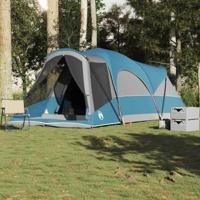 VidaXL Tunneltent voor gezin 8-persoons waterdicht blauw - thumbnail