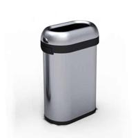 Simplehuman Afvalemmer Bullet Open Slimline 50 liter (zilver) - thumbnail