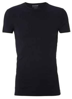 Slater Stretch T-Shirt Round neck Blue Two Pack (art 6510)