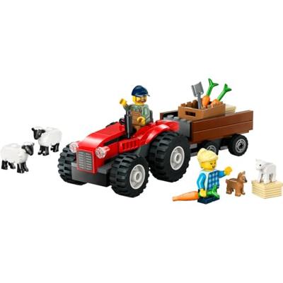 LEGO City Rode tractor met aanhanger en schapen - 60461 - thumbnail
