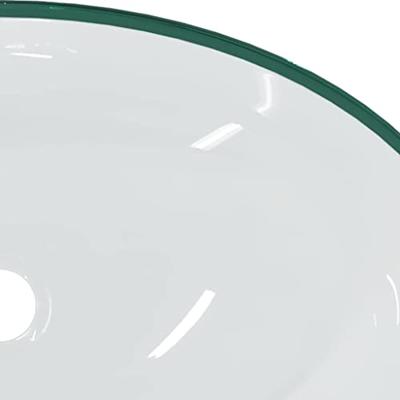 VidaXL Wasbak 54,5x35x15,5 cm gehard glas transparant
