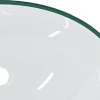 VidaXL Wasbak 54,5x35x15,5 cm gehard glas transparant - thumbnail