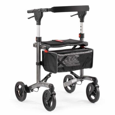 Lichtgewicht rollator Trollimaster RA60 (6,9 kg) | MultiMotion | Medium | Weggewerkte remkabels | Antraciet | 10050003