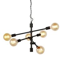 its about RoMi Hanglamp 'Nashville' 6-lamps, kleur Zwart - thumbnail