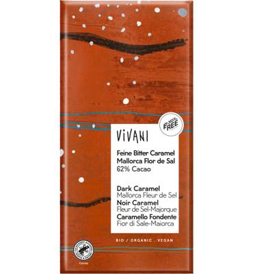 Pure chocolade caramel fleur de sel 62% cacao - 80 gram