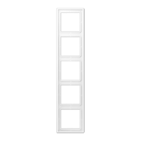 JUNG LS990 5-voudig mat wit afdekraam LS 985 WWM - thumbnail