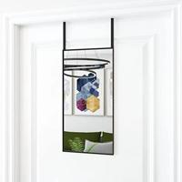 VidaXL Deurspiegel 30x60 cm glas en aluminium zwart - thumbnail