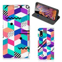 Samsung Xcover Pro Stand Case Blokken Kleurrijk - thumbnail