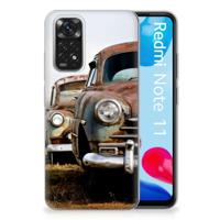 Xiaomi Redmi 10 | Redmi Note 11 4G | Siliconen hoesje | met foto Vintage Auto - thumbnail