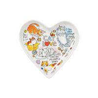 Blond Amsterdam bord hart cat love - thumbnail