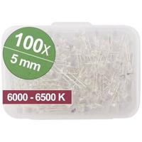Quadrios LED-assortiment Koud-wit Rond 5 mm 14000 mcd 35 ° 20 mA 3.0 V Box - thumbnail
