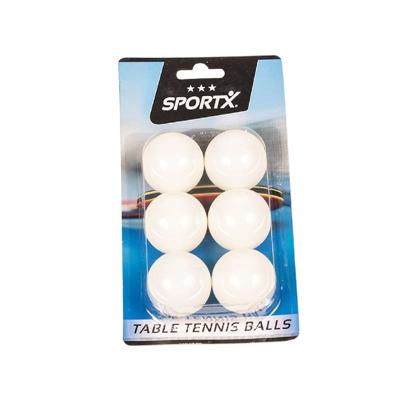 SportX Tafeltennisballen 4 cm 6 Stuks Wit
