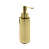 Hotbath Cobber Zeepdispenser Vrijstaand Geborsteld Messing PVD CBA10 - thumbnail