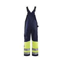 Blåkläder High-Vis bretelbroek 26621800 | Zwart/High-Vis Geel | Maat 62 - 7330509718773 - thumbnail