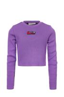 LOOXS 10sixteen Zomer top meisjes rib longsleeve - Paars - thumbnail