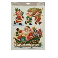 Raamdecoratie l29h41 cm a4 kerstversiering Decoris - Decoris - thumbnail