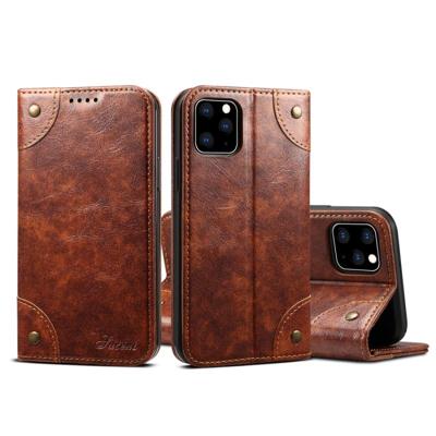 Voor iPhone 11 Pro barok eenvoudige horizontale Flip lederen draagtas met houder & kaartsleuven & portemonnee (licht bruin)