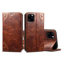 Voor iPhone 11 Pro barok eenvoudige horizontale Flip lederen draagtas met houder & kaartsleuven & portemonnee (licht bruin) - thumbnail