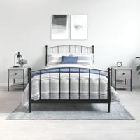 Nachtkastjes 2 st 34x35,5x45 cm bewerkt hout grijs sonoma eiken - thumbnail