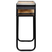 Wandtafel 118x30x75 cm massief gerecycled hout - thumbnail