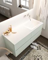 Mondiaz Vica 120cm badmeubel greey 4 lades wastafel Cloud rechts zonder kraangat - thumbnail