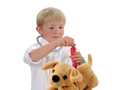 Ecoiffier hond in reismand