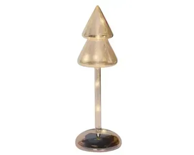 Kerstboompje Glas LED Amber 24cm