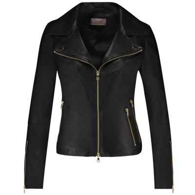 Ibana Dames Jassen in Leder (Zwart)