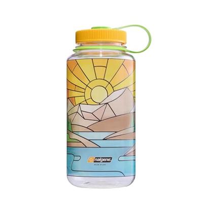 Nalgene Wide Mouth Clear Stained Glass Sustain 1L Drinkfles River 1L