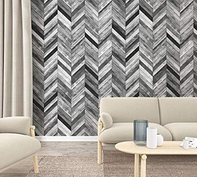 Noordwand Smart Art Easy Fotobehang visgraat planken 47246