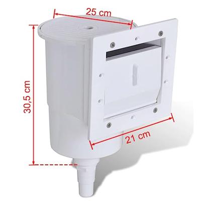 VidaXL 8-delige zwembadskimmerset 21x25x30,5 cm VidaXL 8-delige zwembadskimmerset 21x25x30,5 cm