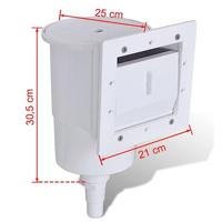 Zwembad skimmer 21x25x30,5 cm - thumbnail