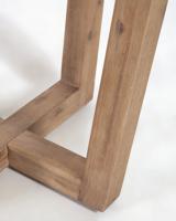 Kave Home Ronde Tuintafel 'Shanelle' houten onderstel, Ø120cm, kleur Wit - thumbnail